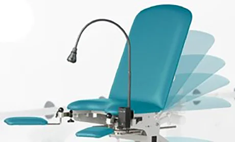 Adjustable back examination chair