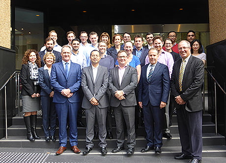 CPS team on steps in front of Sydney offices