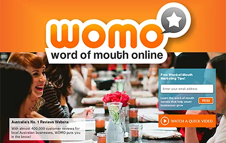 WOMO promotional shot showing people interacting