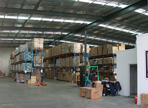 Tradequip's warehouse facilities and dispatch office